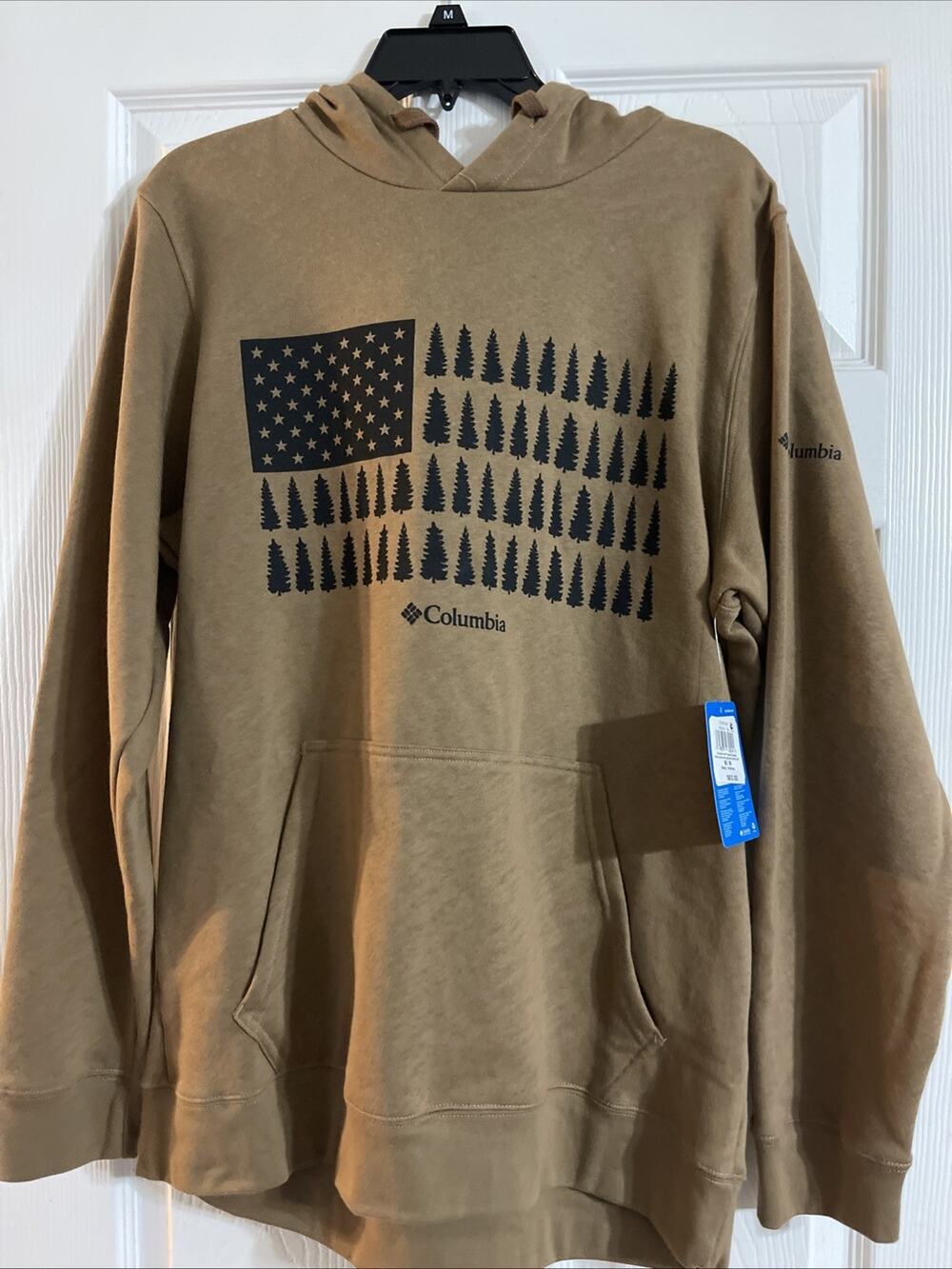Men’s Medium Columbia Trek Graphic Hoodie Brown And Black